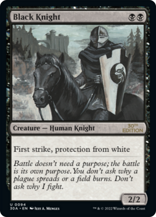 Black Knight (30A-094) - 30th Anniversary Edition - Premium MTG Single from Wizards of the Coast - Just $0.91! Shop now at Game Crave Tournament Store