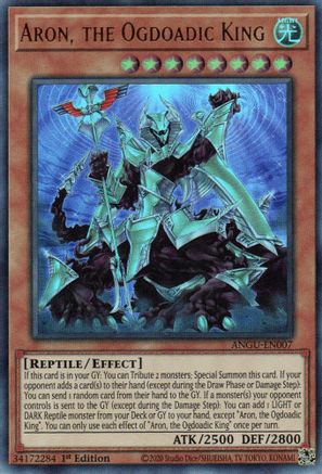 Aron, the Ogdoadic King (ANGU-EN007) - Ancient Guardians 1st Edition - Premium Yugioh Single from Konami - Just $1.09! Shop now at Game Crave Tournament Store