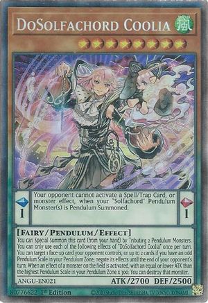 DoSolfachord Coolia (CR) (ANGU-EN021) - Ancient Guardians 1st Edition - Premium Yugioh Single from Konami - Just $10.57! Shop now at Game Crave Tournament Store