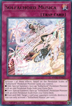 Solfachord Musica (ANGU-EN025) - Ancient Guardians 1st Edition - Premium Yugioh Single from Konami - Just $0.25! Shop now at Game Crave Tournament Store