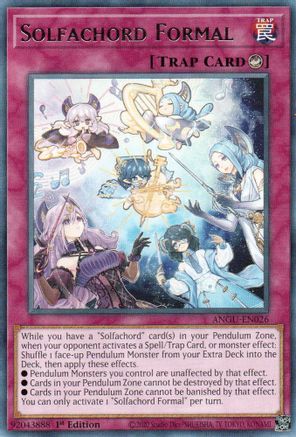 Solfachord Formal (ANGU-EN026) - Ancient Guardians 1st Edition - Premium Yugioh Single from Konami - Just $0.25! Shop now at Game Crave Tournament Store