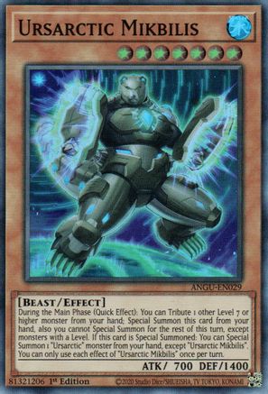 Ursarctic Mikbilis (ANGU-EN029) - Ancient Guardians 1st Edition - Premium Yugioh Single from Konami - Just $0.25! Shop now at Game Crave Tournament Store