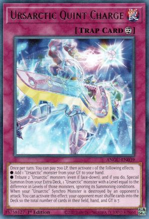 Ursarctic Quint Charge (ANGU-EN039) - Ancient Guardians 1st Edition - Premium Yugioh Single from Konami - Just $0.25! Shop now at Game Crave Tournament Store