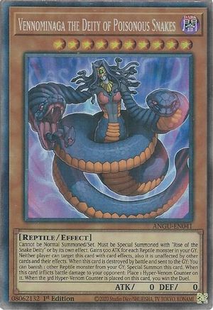 Vennominaga the Deity of Poisonous Snakes (CR) (ANGU-EN041) - Ancient Guardians 1st Edition - Premium Yugioh Single from Konami - Just $1.76! Shop now at Game Crave Tournament Store