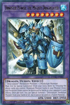 Dinoster Power, the Mighty Dracoslayer (ANGU-EN047) - Ancient Guardians 1st Edition - Premium Yugioh Single from Konami - Just $0.08! Shop now at Game Crave Tournament Store