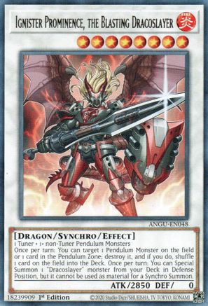 Ignister Prominence, the Blasting Dracoslayer (ANGU-EN048) - Ancient Guardians 1st Edition - Premium Yugioh Single from Konami - Just $0.25! Shop now at Game Crave Tournament Store