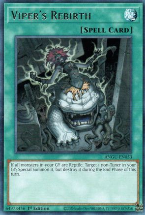 Viper's Rebirth (ANGU-EN053) - Ancient Guardians 1st Edition - Premium Yugioh Single from Konami - Just $0.25! Shop now at Game Crave Tournament Store