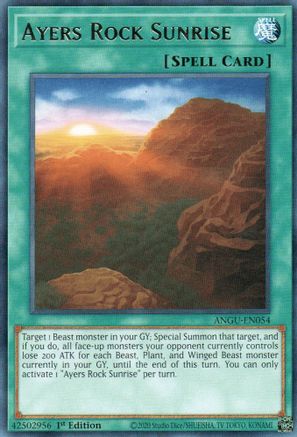 Ayers Rock Sunrise (ANGU-EN054) - Ancient Guardians 1st Edition - Premium Yugioh Single from Konami - Just $0.25! Shop now at Game Crave Tournament Store