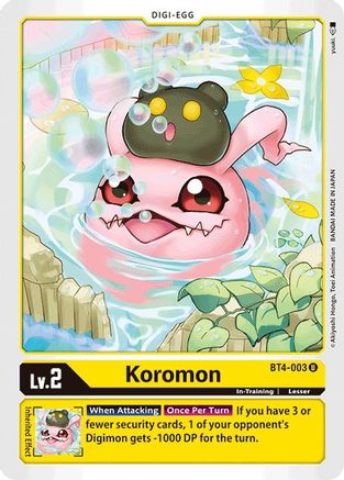 Koromon (BT4-003) - Great Legend - Premium Digimon Single from Bandai - Just $0.25! Shop now at Game Crave Tournament Store