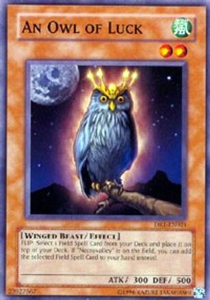 An Owl of Luck (DR1-EN021) - Dark Revelation Volume 1 Unlimited - Premium Yugioh Single from Konami - Just $0.38! Shop now at Game Crave Tournament Store