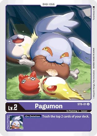 Pagumon (ST6-01) - Starter Deck 06: Venomous Violet - Premium Digimon Single from Bandai - Just $0.08! Shop now at Game Crave Tournament Store