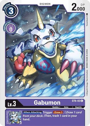 Gabumon (ST6-03) - Starter Deck 06: Venomous Violet - Premium Digimon Single from Bandai - Just $0.97! Shop now at Game Crave Tournament Store