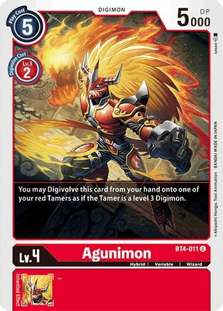 Agunimon (BT4-011) - Great Legend - Premium Digimon Single from Bandai - Just $0.24! Shop now at Game Crave Tournament Store