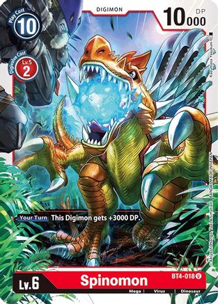 Spinomon (BT4-018) - Great Legend - Premium Digimon Single from Bandai - Just $0.08! Shop now at Game Crave Tournament Store