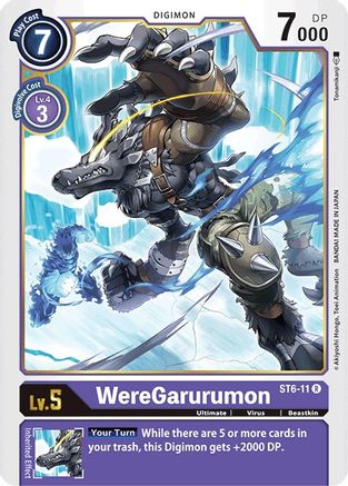 WereGarurumon (ST6-11) - Starter Deck 06: Venomous Violet - Premium Digimon Single from Bandai - Just $0.25! Shop now at Game Crave Tournament Store