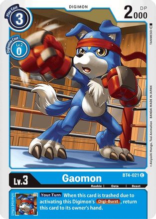 Gaomon (BT4-021C) - Great Legend - Premium Digimon Single from Bandai - Just $0.08! Shop now at Game Crave Tournament Store