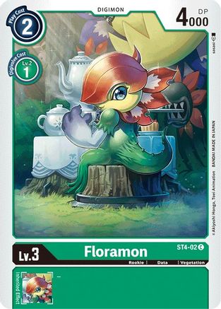 Floramon (ST4-02) - Starter Deck 04: Giga Green - Premium Digimon Single from Bandai - Just $0.25! Shop now at Game Crave Tournament Store