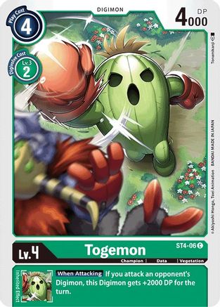 Togemon (ST4-06) - Starter Deck 04: Giga Green - Premium Digimon Single from Bandai - Just $0.25! Shop now at Game Crave Tournament Store