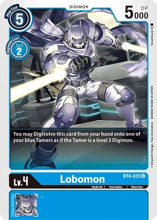 Lobomon (BT4-025) - Great Legend - Premium Digimon Single from Bandai - Just $0.28! Shop now at Game Crave Tournament Store