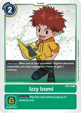 Izzy Izumi (ST4-14) - Starter Deck 04: Giga Green - Premium Digimon Single from Bandai - Just $0.08! Shop now at Game Crave Tournament Store