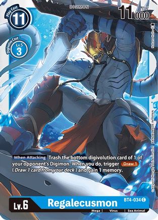 Regalecusmon (BT4-034) - Great Legend - Premium Digimon Single from Bandai - Just $0.08! Shop now at Game Crave Tournament Store