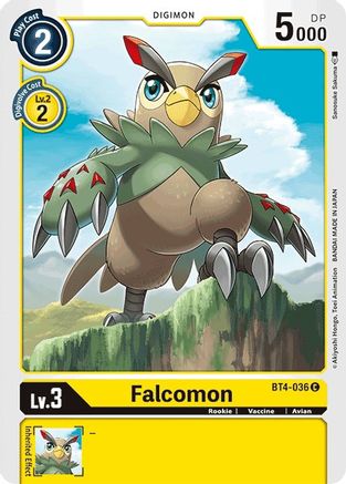 Falcomon (BT4-036) - Great Legend - Premium Digimon Single from Bandai - Just $0.25! Shop now at Game Crave Tournament Store