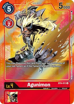 Agunimon (Alternate Art) (BT4-011) - Great Legend Foil - Premium Digimon Single from Bandai - Just $0.47! Shop now at Game Crave Tournament Store