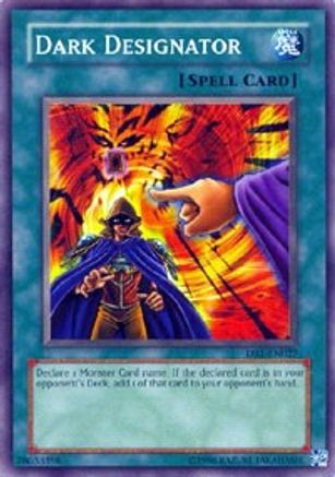 Dark Designator (DR1-EN027) - Dark Revelation Volume 1 Unlimited - Premium Yugioh Single from Konami - Just $0.26! Shop now at Game Crave Tournament Store
