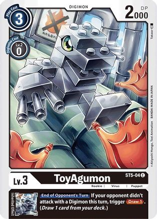 ToyAgumon (ST5-04) - Starter Deck 05: Machine Black - Premium Digimon Single from Bandai - Just $0.25! Shop now at Game Crave Tournament Store