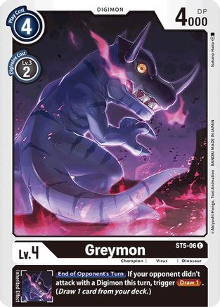 Greymon (ST5-06) - Starter Deck 05: Machine Black - Premium Digimon Single from Bandai - Just $0.08! Shop now at Game Crave Tournament Store