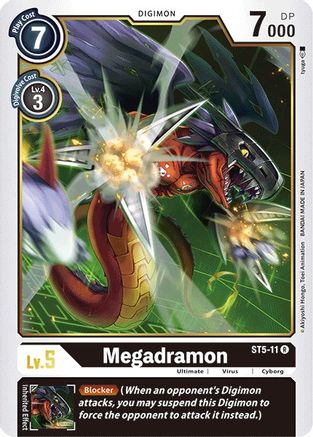 Megadramon (ST5-11) - Starter Deck 05: Machine Black - Premium Digimon Single from Bandai - Just $0.25! Shop now at Game Crave Tournament Store