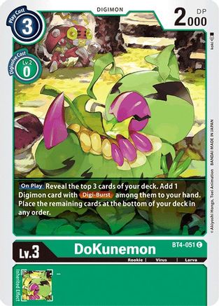 DoKunemon (BT4-051) - Great Legend - Premium Digimon Single from Bandai - Just $0.08! Shop now at Game Crave Tournament Store