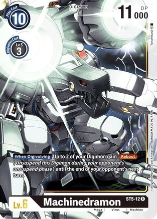 Machinedramon (ST5-12) - Starter Deck 05: Machine Black - Premium Digimon Single from Bandai - Just $0.25! Shop now at Game Crave Tournament Store