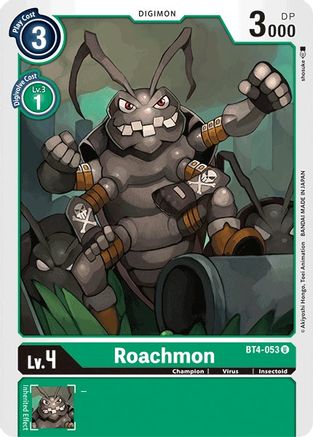 Roachmon (BT4-053) - Great Legend - Premium Digimon Single from Bandai - Just $0.08! Shop now at Game Crave Tournament Store