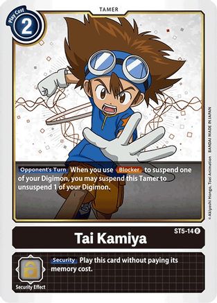 Tai Kamiya (ST5-14) - Starter Deck 05: Machine Black - Premium Digimon Single from Bandai - Just $0.08! Shop now at Game Crave Tournament Store