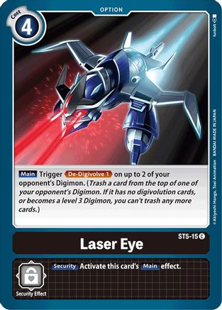 Laser Eye (ST5-15) - Starter Deck 05: Machine Black - Premium Digimon Single from Bandai - Just $0.25! Shop now at Game Crave Tournament Store