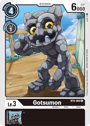 Gotsumon (BT4-065) - Great Legend - Premium Digimon Single from Bandai - Just $0.25! Shop now at Game Crave Tournament Store