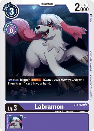 Labramon (BT4-079) - Great Legend - Premium Digimon Single from Bandai - Just $0.08! Shop now at Game Crave Tournament Store