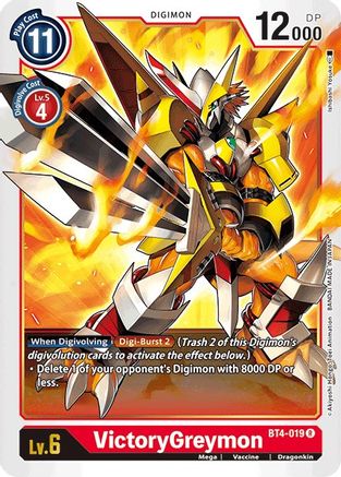 VictoryGreymon (BT4-019) - Great Legend - Premium Digimon Single from Bandai - Just $0.25! Shop now at Game Crave Tournament Store