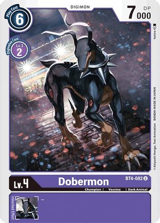 Dobermon (BT4-082) - Great Legend - Premium Digimon Single from Bandai - Just $0.08! Shop now at Game Crave Tournament Store