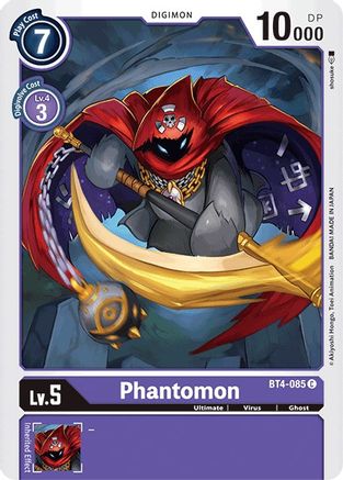 Phantomon (BT4-085) - Great Legend - Premium Digimon Single from Bandai - Just $0.08! Shop now at Game Crave Tournament Store