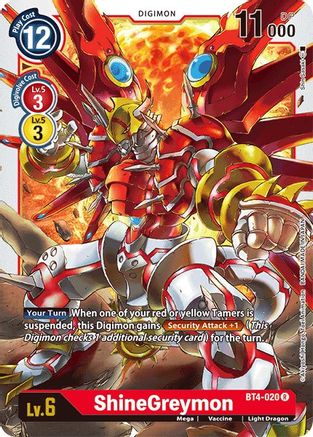 ShineGreymon (BT4-020) - Great Legend - Premium Digimon Single from Bandai - Just $0.08! Shop now at Game Crave Tournament Store