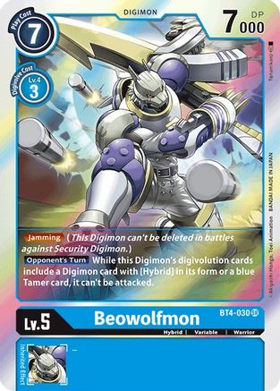 Beowolfmon (BT4-030) - Great Legend Foil - Premium Digimon Single from Bandai - Just $0.35! Shop now at Game Crave Tournament Store