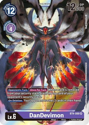 DanDevimon (BT4-088) - Great Legend Foil - Premium Digimon Single from Bandai - Just $0.08! Shop now at Game Crave Tournament Store