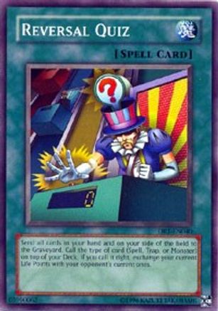 Reversal Quiz (DR1-EN040) - Dark Revelation Volume 1 Unlimited - Premium Yugioh Single from Konami - Just $2.18! Shop now at Game Crave Tournament Store