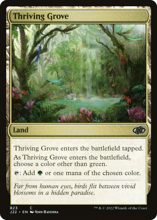 Thriving Grove (J22-823) - Jumpstart 2022 - Premium MTG Single from Wizards of the Coast - Just $0.21! Shop now at Game Crave Tournament Store