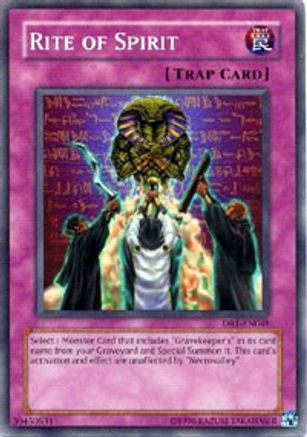 Rite of Spirit (DR1-EN048) - Dark Revelation Volume 1 Unlimited - Premium Yugioh Single from Konami - Just $0.52! Shop now at Game Crave Tournament Store