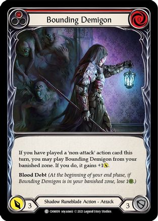 Bounding Demigon (Red) (CHN009) - Blitz Deck: Monarch - Chane - Premium Flesh And Blood Single from Legend Story Studios - Just $0.08! Shop now at Game Crave Tournament Store