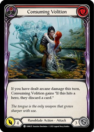 Consuming Volition (Red) (CHN025) - Blitz Deck: Monarch - Chane - Premium Flesh And Blood Single from Legend Story Studios - Just $0.38! Shop now at Game Crave Tournament Store