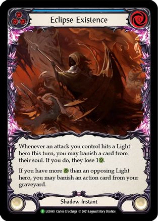 Eclipse Existence (LGS045) - Flesh and Blood: Promo Cards Cold Foil - Premium Flesh And Blood Single from Legend Story Studios - Just $0.34! Shop now at Game Crave Tournament Store